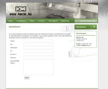 KMCNC Kft. Cégbemutató Weblapja